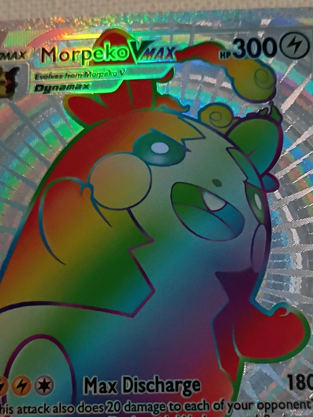 Morpeko VMAX Holographic Art Print - Rainbow